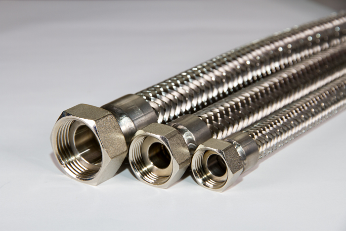 Ganzmetallwellschlauch DN25 1.4404 5/4" mit einer Edelstahldrahtumflechtung X 70