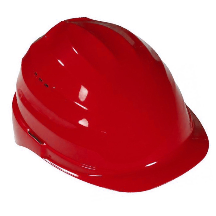 Schutzhelme TERANO rot LP 2010 mit 4-Punkt-Textilband-Innenausstatung