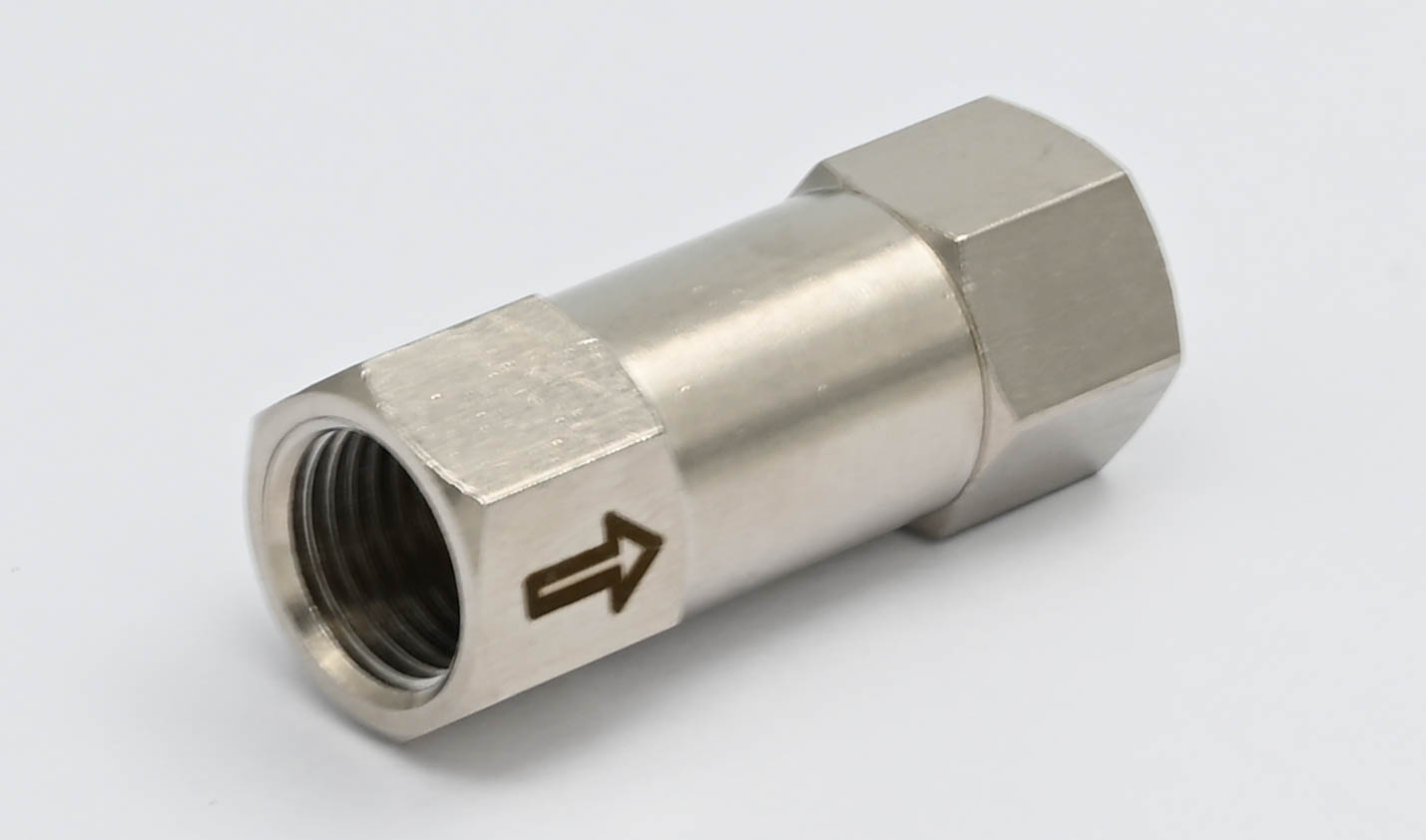 Rückschlagventil Messing vernickelt