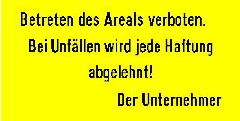 .BAUSTELLENTAFELN ZBETRETEN DES AREALSZ