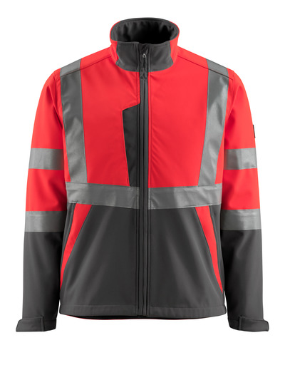 Jacke Kiama Safe Light h-vi Rot/D-anthr 2XL MASCOT
