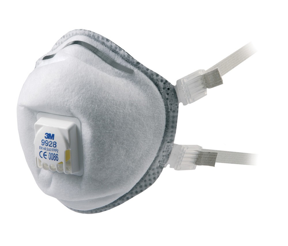 Schweissermaske 3M 9928 / FFP2 / EN 149 mit Ausatemventil Box à 10 Stück