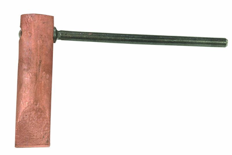 Ersatzkupferstück, ovale Hammerform, Gewicht g: 250