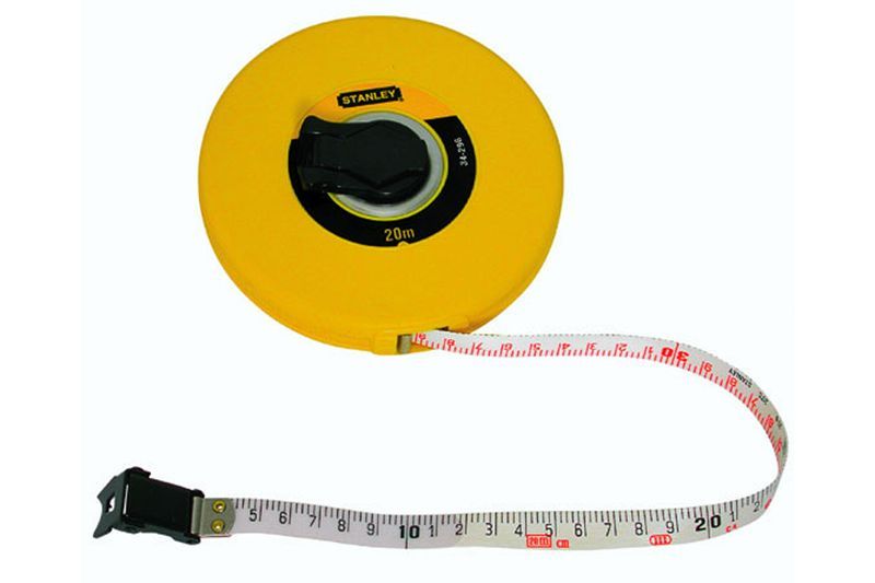 Messband Fiberglas - Kapselgehäuse Länge m: 20, Breite mm: 12