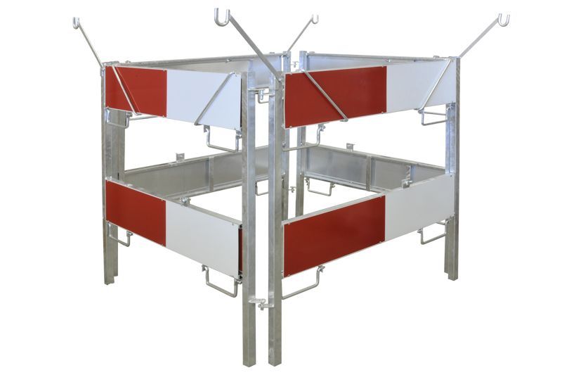 Schachtabsperrung aus Metall Höhe cm: 98