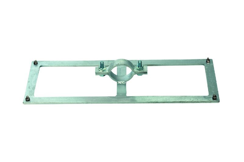 Flacheisenrahmen für Tafel cm: 84/25, für Rohr Ø: 2
