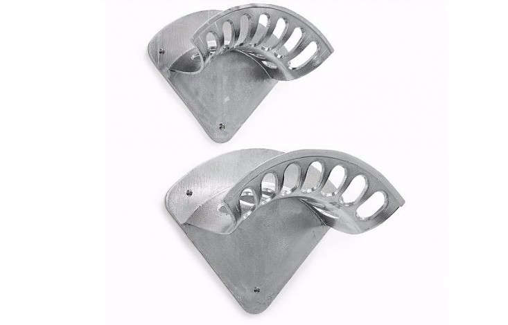 Wandschlauchhalter Alu-Guss 259 x 106 mm Höhe 189 mm,  Befestigungslöcher 8.5 mm