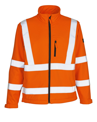 CALGARY Soft Shell Jacke MASCOT EN 20471 Kl 3/2 orange Gr. L