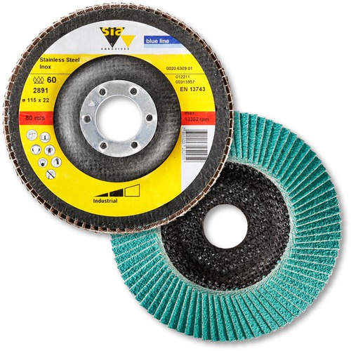 Fächerschleifscheibe 115mm gewinkelt K40 sianox Fächersch.sianox 115 ge K40