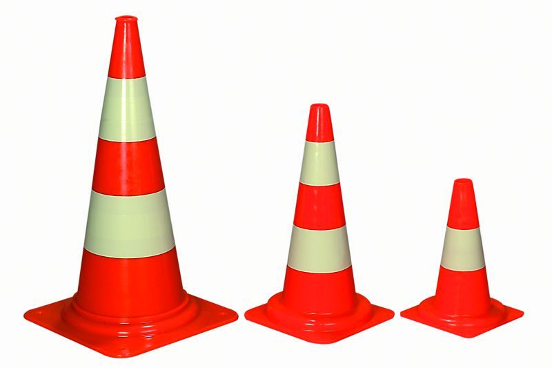 .VERKEHRSKEGEL 50CM TAGESLEUCHTEND