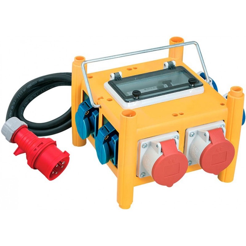 Stromverteiler Kompakt BSV 3 - FI/16 IP4 Stapelbares, Gummigehäuse