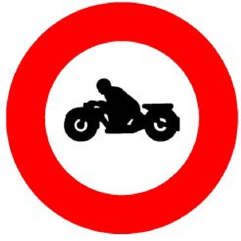 2.04 Verbot für Motorräder Ø cm: 40, Ausführung: Scotchlite HIP
