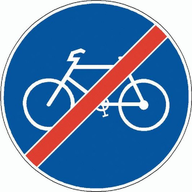 .SIGNAL SCOTCHL. EG ENDE DES RADWEGS