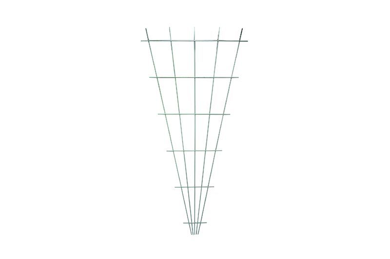 .FAECHER-SPALIER V-FORM DRAHT 5 MM, 'BRAUN'