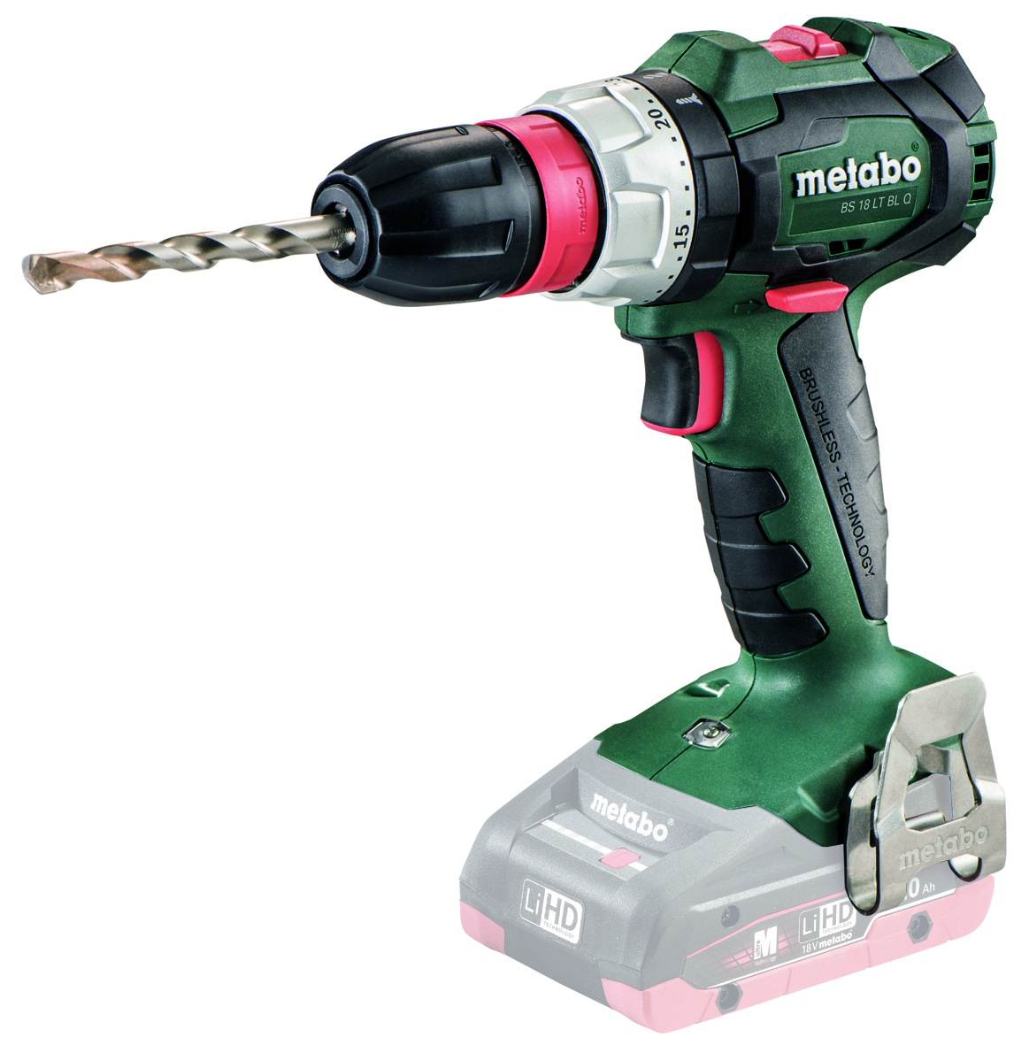 Akku-Bohrschrauber  BS 18 LT BL Q Solo METABO  Solo + METALOC