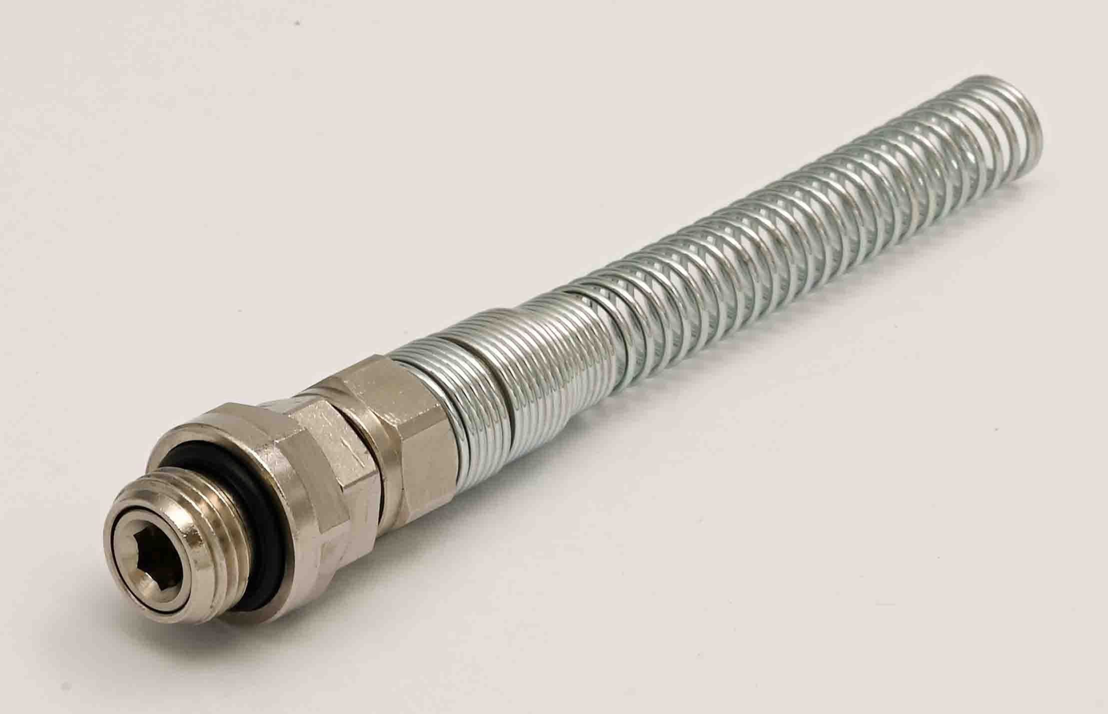 Knickschutz-Spiralrohrverschraubung für Rohre 10 x 8 mm,