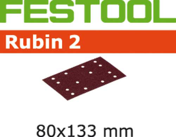 Schleifstreifen Festo 80/133-P 80-RU2/50 Rubin / Packet a 50 Stk.