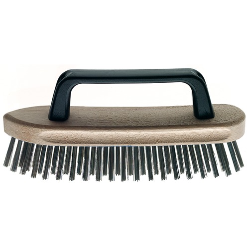 Drahtbuerste mit aufgesch.Grif 5-reihig, Stahldraht schw. 0.3 Drahtbürste 1579/5