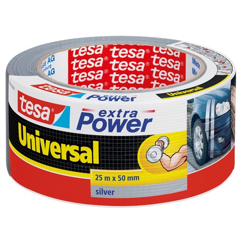 Gewebeband Extra Power silber 25m : 50mm 56388-55 Gewebeband ExtraPower silber