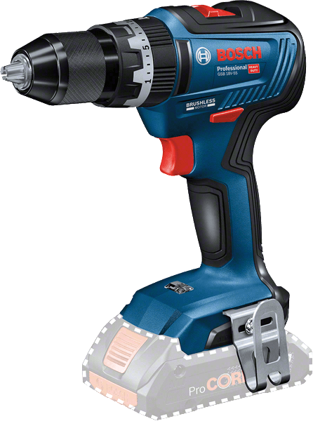 Bosch GSB 18V-55 Akku-Schlagbohrschraube SOLO, L-Boxx