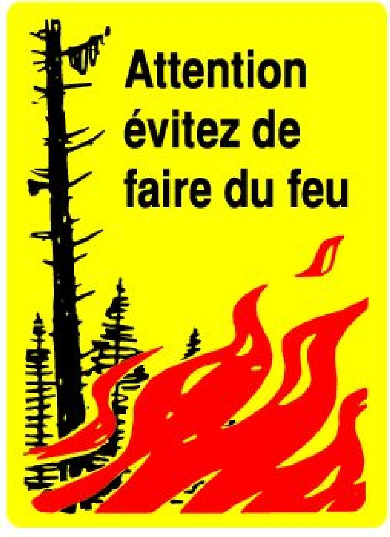 17.96 Plaque d'incendie Grösse cm: 40/60, Text: Evitez de faire