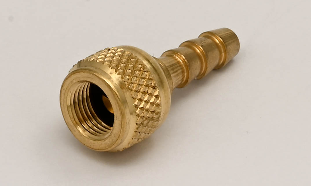 Luftanschluss mit Ueberwurfmutter Schlauchtülle DM 5 mm