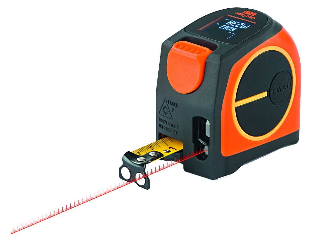 GeoFennel GeoTape 2in1 Laserentfernungsm mit eingebautem 5m-Massband, Messdistanz