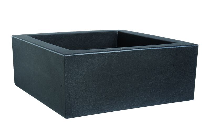Pflanzkasten Schio Cubo basso anthrazit Aussenmass cm: 50X50, Höhe cm: 20