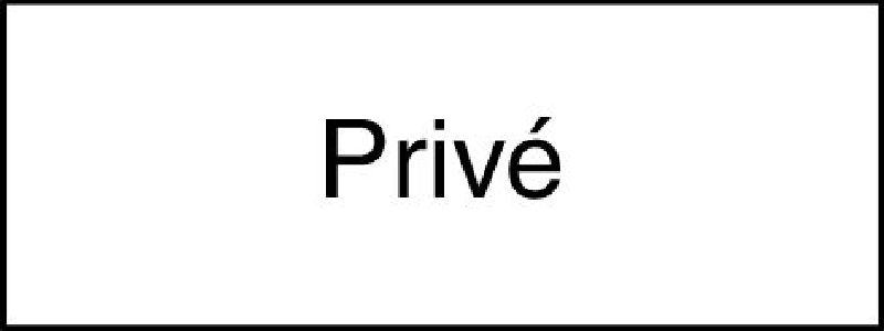 10.254 Zusatztafel EG Grösse cm: 40/20, Text: Privé