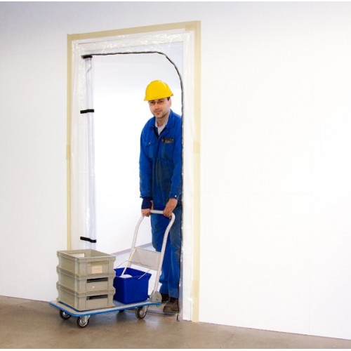 Folientür Typ L Gr. 2.1 x1.1m mit Reissverschluss