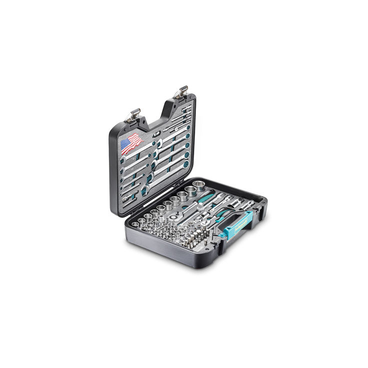 TECHNOCRAFT Steckschlüsselsatz SILVERLIN 87-tlg, 1/4" + 1/2" ****US Ausführung***