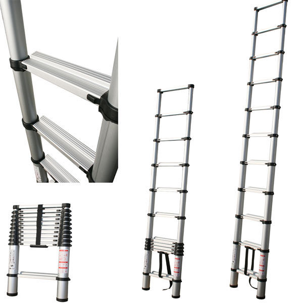 Teleskop-Leiter 12-Stufen 95-381cm Stufenbreite 68mm