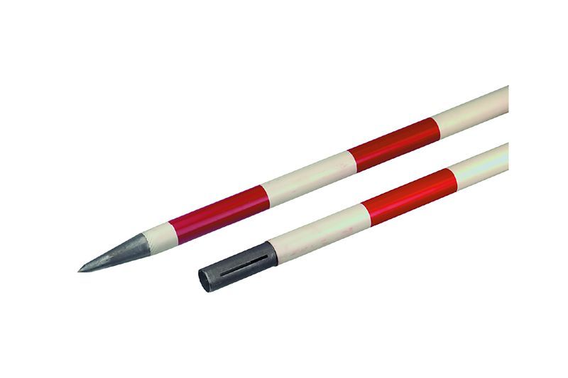 .JALONS STAHL, ZERLEGBAR 50 CM-TEILUNG