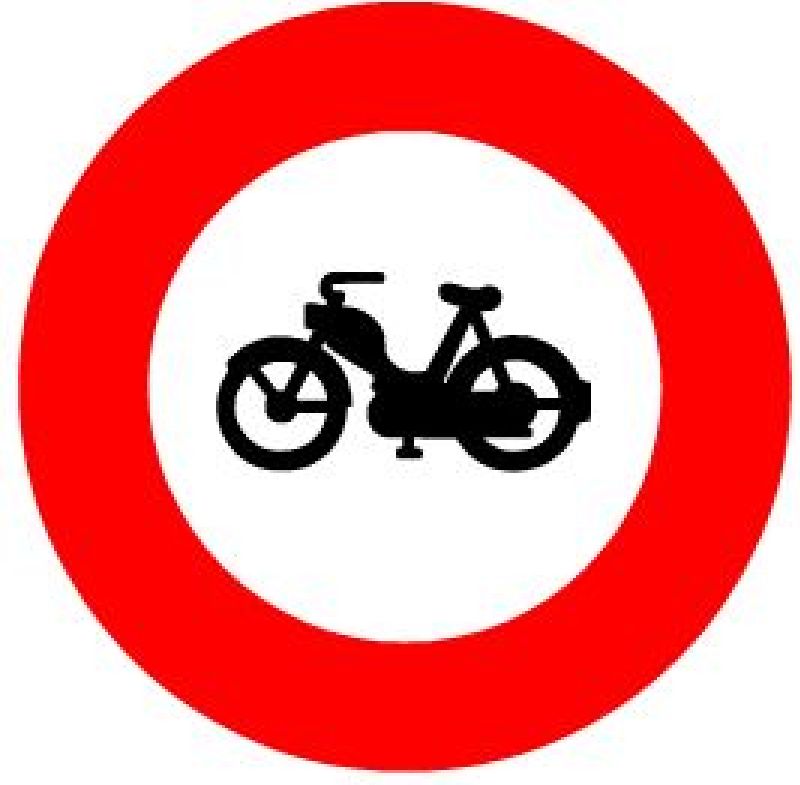 2.06 Verbot für Motorfahrräder Ø cm: 40, Ausführung: Scotchlite HIP