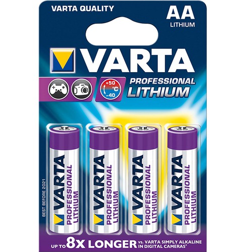 Batterien Lithium AA 4 Stk. 4 Stk. SB Ba Lithium AA 4Stk.