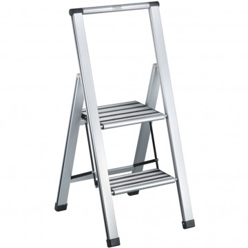 TECHNOCRAFT Alu-Klappleiter 2 Stufen Tragkraft 150kg, Tritthöhe 470mm