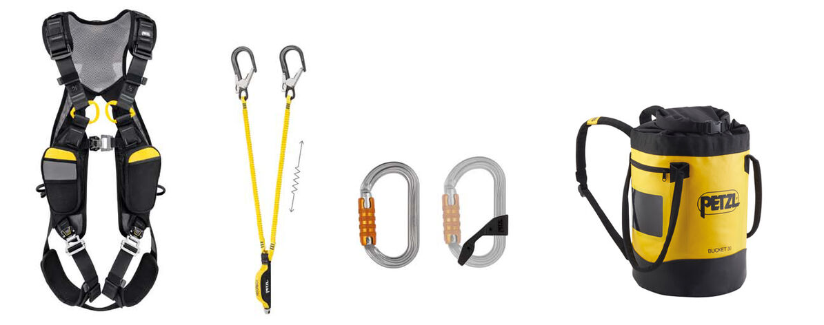 Absturzsicherungsset mit dem NEWTON EASY + ABSORBICA-Y MGO 150 Gr. 1