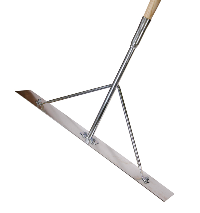 Teerkrücke Blattgrösse mm: 750x100x2,5, Stiellänge