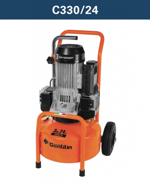 Kompressor Gentilin C330/24 / 24lt 230V / 10bar zweizylinder