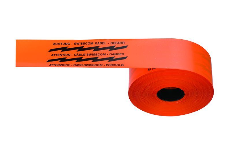Warnbänder Swisscom - Kabel Länge m: 250, Farbe: orange/arancione
