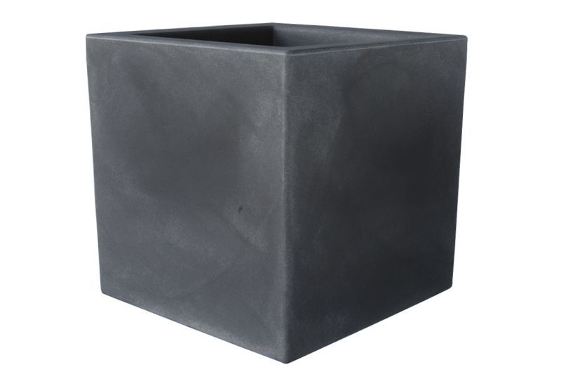 Pflanztopf Schio Cubo anthrazit Aussenmass cm: 50X50, Höhe cm: 50
