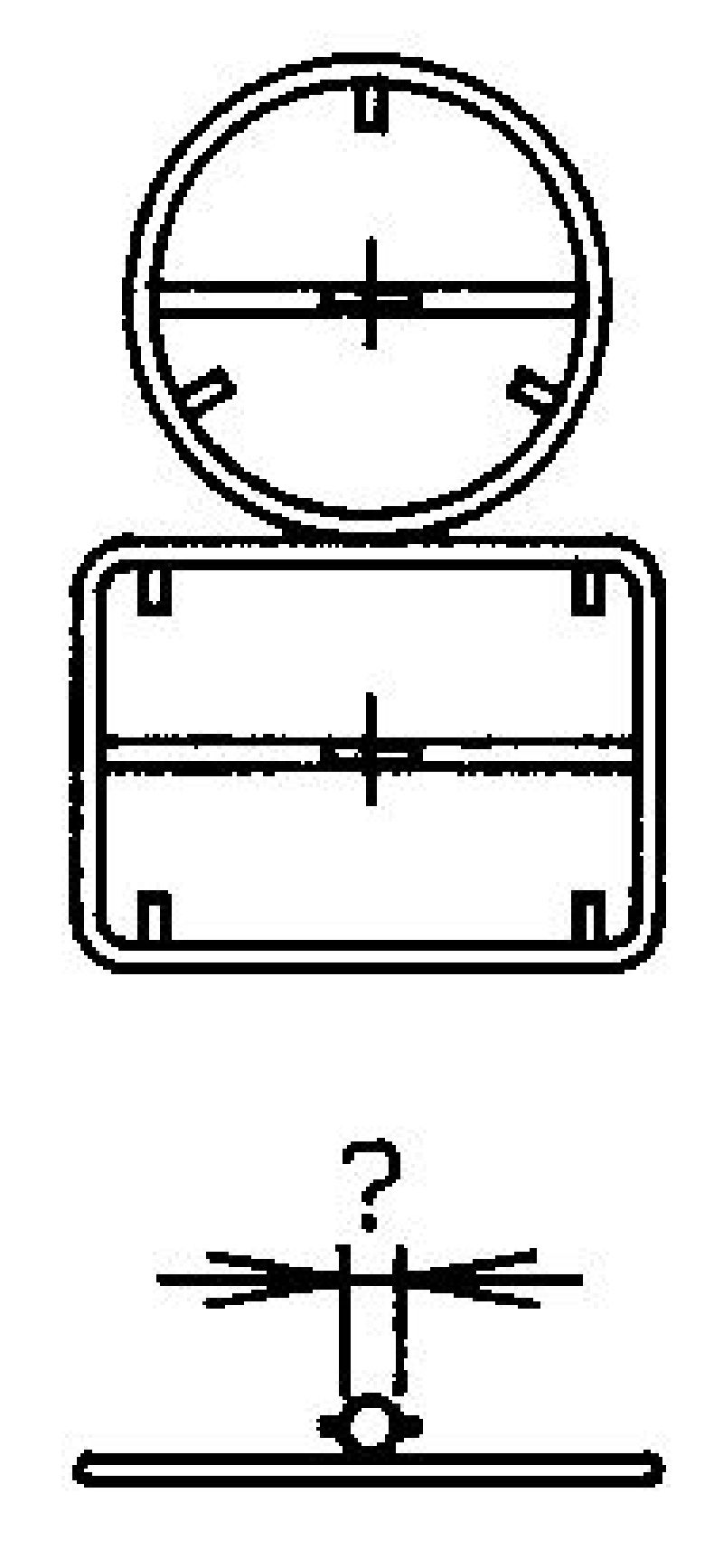 Rohrrahmen m.zentr.RS f.rund+rechteck.Si Grösse cm: Ø 60 + 85 x 60