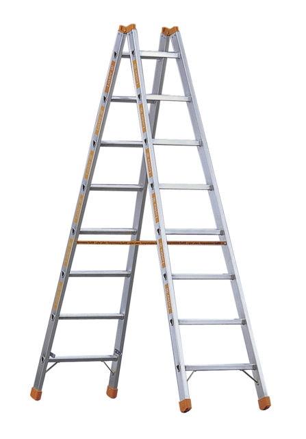 Sprossenstehleiter  LAYHER 1039 2x7 Sprossen, 2.10m