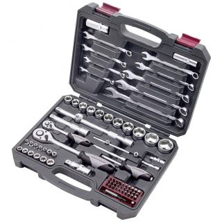 KRAFTWERK Steckschlüsselsatz 80-tlg 1/4, 1/2" / BASIC LINE