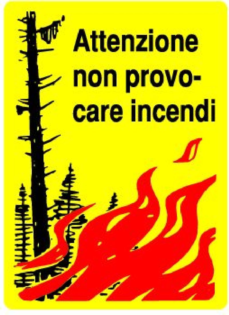 .TAFELN "ATTENZIONE NON PROVOCARE INCENDI"