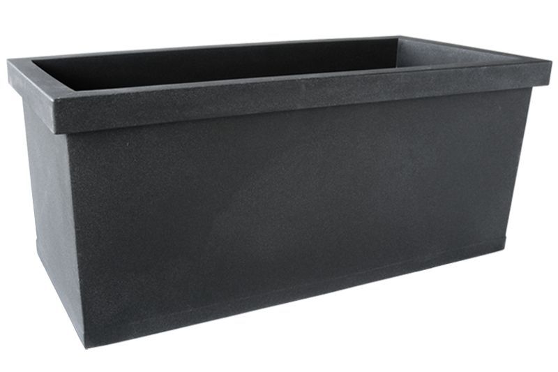 Pflanzkasten Lisci anthrazit Aussenmass cm: 100X46, Höhe cm: 41