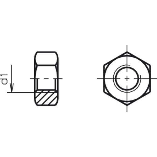 6kant Mutter verzinkt M3 6kant Mutter ve