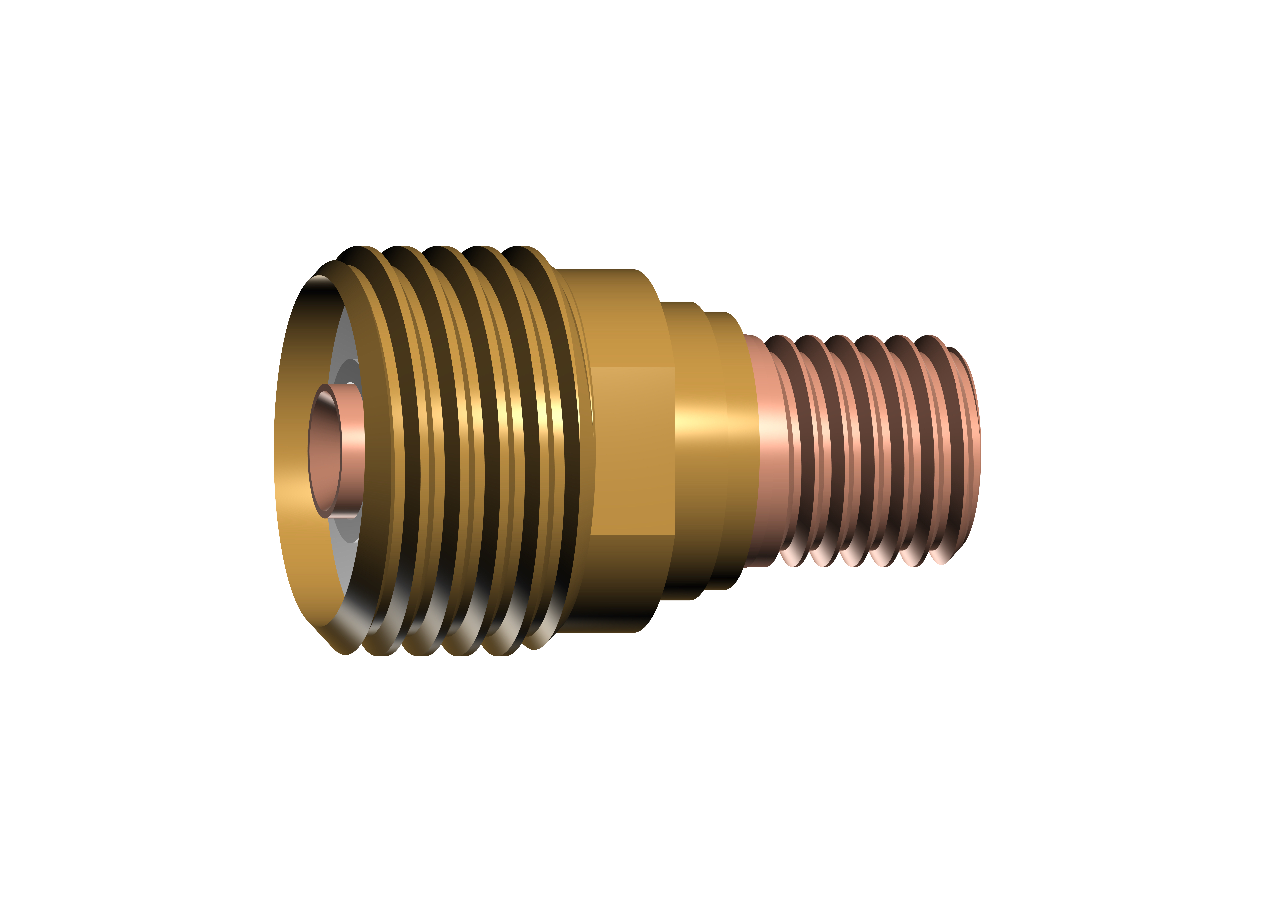 Spannhülsengehäuse Gaslinse 2.4mm SRT20