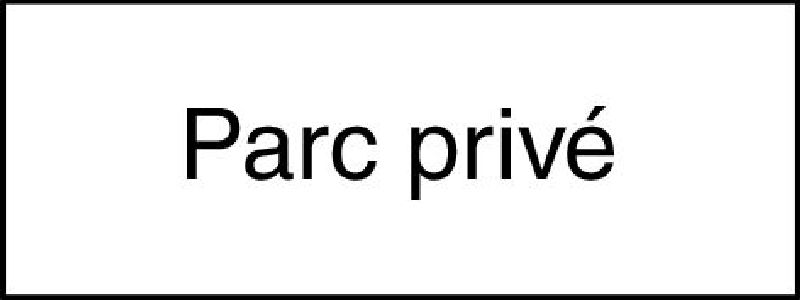 10.250 Zusatztafel EG Grösse cm: 40/15, Text: Parc privé