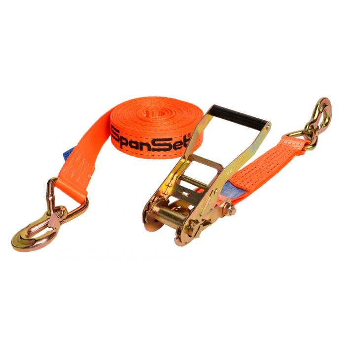 Spanset-Bindegurten AK40/8m mit Rätsche 50mm/8m, Zurrkraft 5000 daN